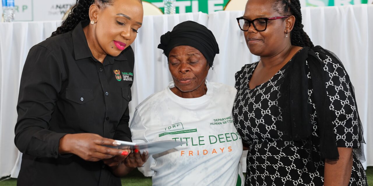 New homeowners receive title deeds