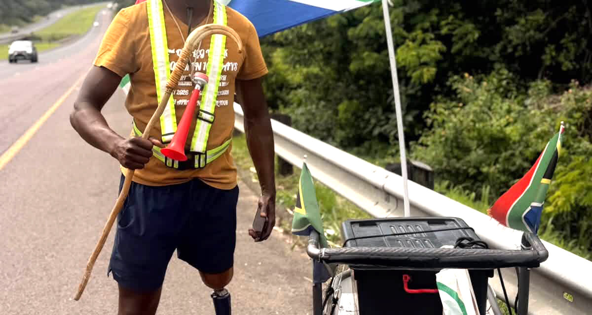 One leg, 5 000km and a mission to inspire
