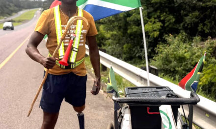 One leg, 5 000km and a mission to inspire